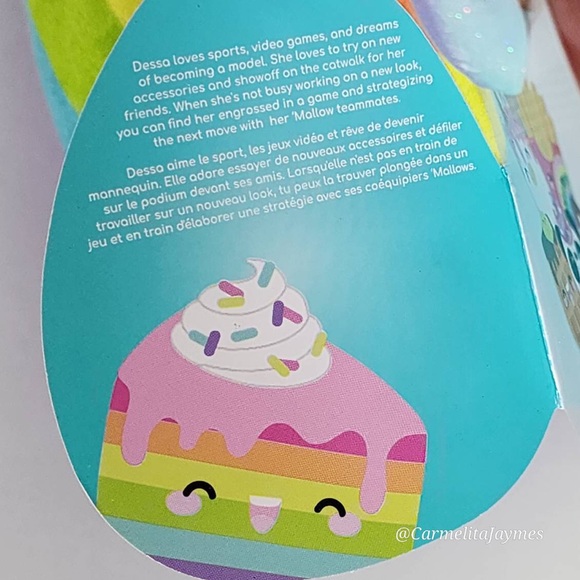 DESSA 🌈🎂 Rainbow Cake Slice OG HTF Original Squishmallows By Kellytoy NWT ☆PC☆ - Picture 3 of 8